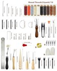 Leather Working Tools Craft Kit Repair Waxed Thread Stitching Punch Sewing Craft