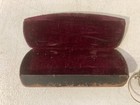 Antique 1900s Round Wire Rim Eye Glasses Spectacles Cable Temples W  Velvet Case