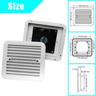 White 12v Rv caravan Side Air Trailer Vent Cooling Ventilation  Mute Exhaust Fan
