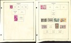 Nigeria Stamp Collection On 8 Scott International Pages  1914-1961  bh 