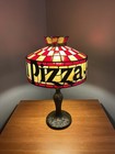 Vintage Pizza Hut Table Lamp  Tiffany Style Light  19  T X 12  W