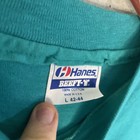Vintage Apple Shirt Mens Large Teal Blue 1980s Logo Tee Rare Multicolor Tech 90s