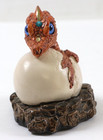 1984 Windstone Editions Brown Hatching Baby Dragon Figurine   M  Pe  a  Nestling