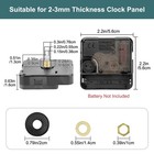 Quartz Clock Movement Kit Silent Sweep Diy Repair Mechanism W  Hands Metal Hook