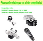 4x Engine Motor   Torque Strut Mount For Nissan Rogue 2008-2013 Rogue Select Awd