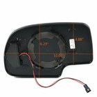 Passenger Side Mirror Glass Heated Turn Signal Fit For 03-07 Chevy Gmc Cadillac