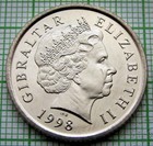 Gibraltar 1998 Aa 10 Pence  Europort  Unc Yes We Do Combine Postage