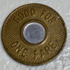 New York City Transit Authority Good For One Fare Nyc Bullseye Subway Token Coin