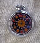 Fine Vintage Pocketwatch Mechanical Black Dial Slot Machine Gambling Device