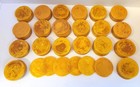 Abercrombie Fitch Butterscotch Yellow Bakelite Catalin Poker Chips 106 Lot Antq