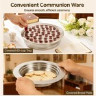 Felistory Communion Set 40-cup Communion Tray With Lid