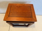 Vintage Chinese Rosewood Pedestal Stand Bonsai Plant Display Stool Square 10 