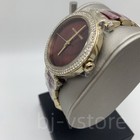 Michael Kors Mk6427 Parker Chronograph Red Dial Two Tone Bracelet Women s Watch