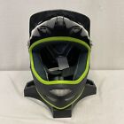 Giro Freeride Bicycle Full Face Helmet Glossy Gray   Lime Green Medium  display