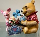 Disney Traditions Jim Shore Pooh   Piglet Easter  6001283 Spring Surprise No Box
