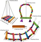 Small Parrots Cage Swing Toys For Budgies Parakeet Parrotlets Lovebirds  4 Pack 