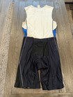 Mens Tyr Blue  Black Cycling Kit Triathlon Tri Suit Skinsuit Large