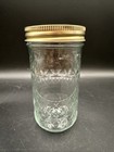 Quilted Crystal Jelly  Canning Jar - 5 25  Tall Fruit Lid   Ring 4 Available