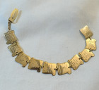 Vintage Religious Gold Tone Ten Comandments Lapel Clip bookmark