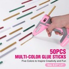 Workpro 7 2v Cordless Hot Glue Gun W 50pcs Premium Mini Glue Stick   Storage Bag