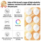 Pearl White Latex Balloons 12 Inch   110pcs For Birthday  Baby Shower  Wedding