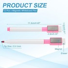 Magnetic Whiteboard Pen  Fine Tip Dry Erase Pink White Board Markers With Eraser