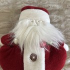 Woof   Poof Shelf Sitting Santa hat W jingle Bell 2004 Plush