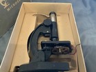 Stunning Antique Testa Microscope In The Original Box W Antique Glass Slides Mcm