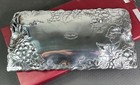 Arthur Court Grape Bread Tray Grape Leaf Aluminum Rectangular Serving Tray 1996