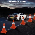 Safety Cones Traffic Cones 18  Orange Reflective Collars Road Cones 20pcs