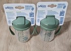 New Dr  Browns Baby s 1st Straw Cup  6 Months    Olive Green   9 Oz Lot Of 2