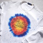Polo Ralph Lauren Tie Dye Sunburst Sweatshirt White Paint Splatter Logo Xl Rare