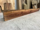 Solid Figured Walnut Fireplace Mantle live Edge Walnut live Edge Wood Mantel