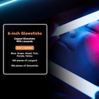 Glow In The Dark Sticks 100 Ct 6  Glow Sticks Bulk Party Pack End Caps Lanyards