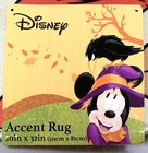 New Disney Mickey   Minnie Mouse  fall Fun  Falling Leaves Accent Rug 20  X 32 