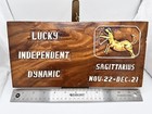 Vintage Handmade Zodiac Astrology Art Wall Hanging Wooden Plaques Sagittarius
