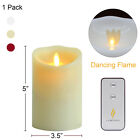 Luminara Moving Wick Real Flame Effect Led Candle Flickering Timer remote 5 Inch