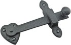 Black Wrought Iron Heart Style Flip Gate Latch 4 In Antique Barn Fence Door Lock