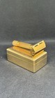 Rare Vintage Gillette Aristocrat Tto Gold Plated Safety Razor With Original Case
