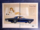 1966 Chevrolet Impala Vintage Print Ad Car Jet Smoother Sport Sedan Comfort