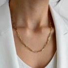 14k Yellow Gold 2 4mm Paperclip Link Chain Necklace  16   18   20  22  24  