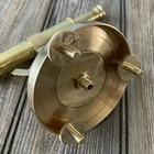 Vintage Antique Nautical Brass Alidate Compass With Telescope Decor