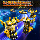Transforming Rc Car 360   Stunt Robot One-click Change Lights Toy For Boys
