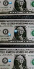  1 Dollar Bill Ink Transfer Back To Front Ink Smudge Unc Currency Error Note
