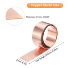 Copper Sheet Roll 2000x20x0 1mm 99 9  Pure Copper Strip Copper Flashing