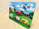 Melissa   Doug Vehicles Wooden Peg Puzzle  8 Pcs 