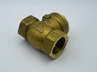 Brass Bronze Check Valve 1 2  Npt Flow Swing Gated