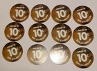 4th  Print Set 10 Cent Aafes  Pogs 2004 Printing  About Uncirculated Condition