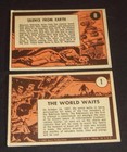 Vintage 1966 Topps Lost In Space Cards  1 The World Waits  8  Silence From Earth