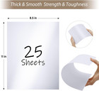 25 Sheets White Shimmer Cardstock Paper 8 5 X 11  Glossy Card Stock